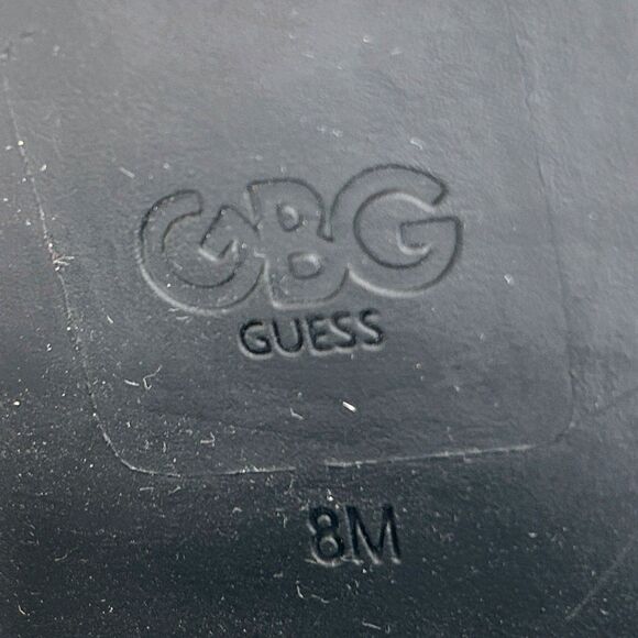 GBG Guess Jaydyn  Lace Up Ankle Boots Combat Heeled  w/ Zip & Buckle Black 8 EUC - Picture 14 of 14